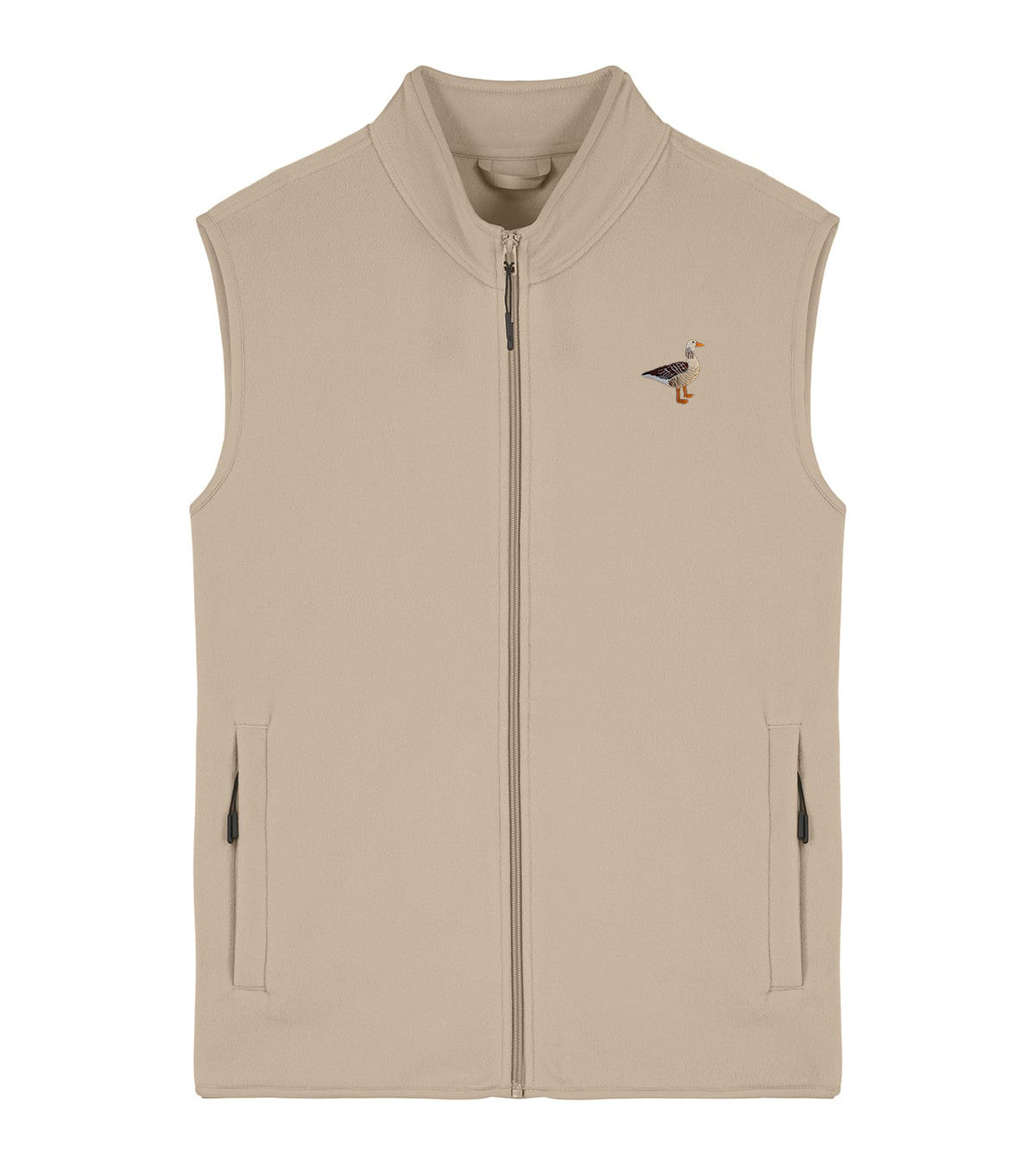 Greylag Goose Embroidered Men's Fleece Gilet Bodywarmer