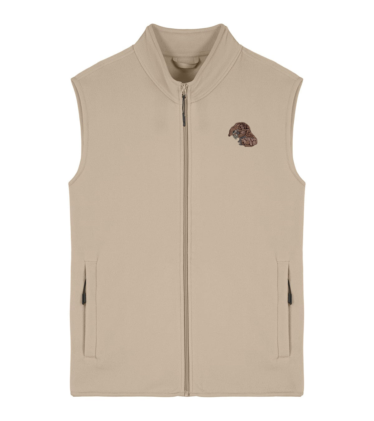 Pangolin Embroidered Men's Fleece Gilet Bodywarmer