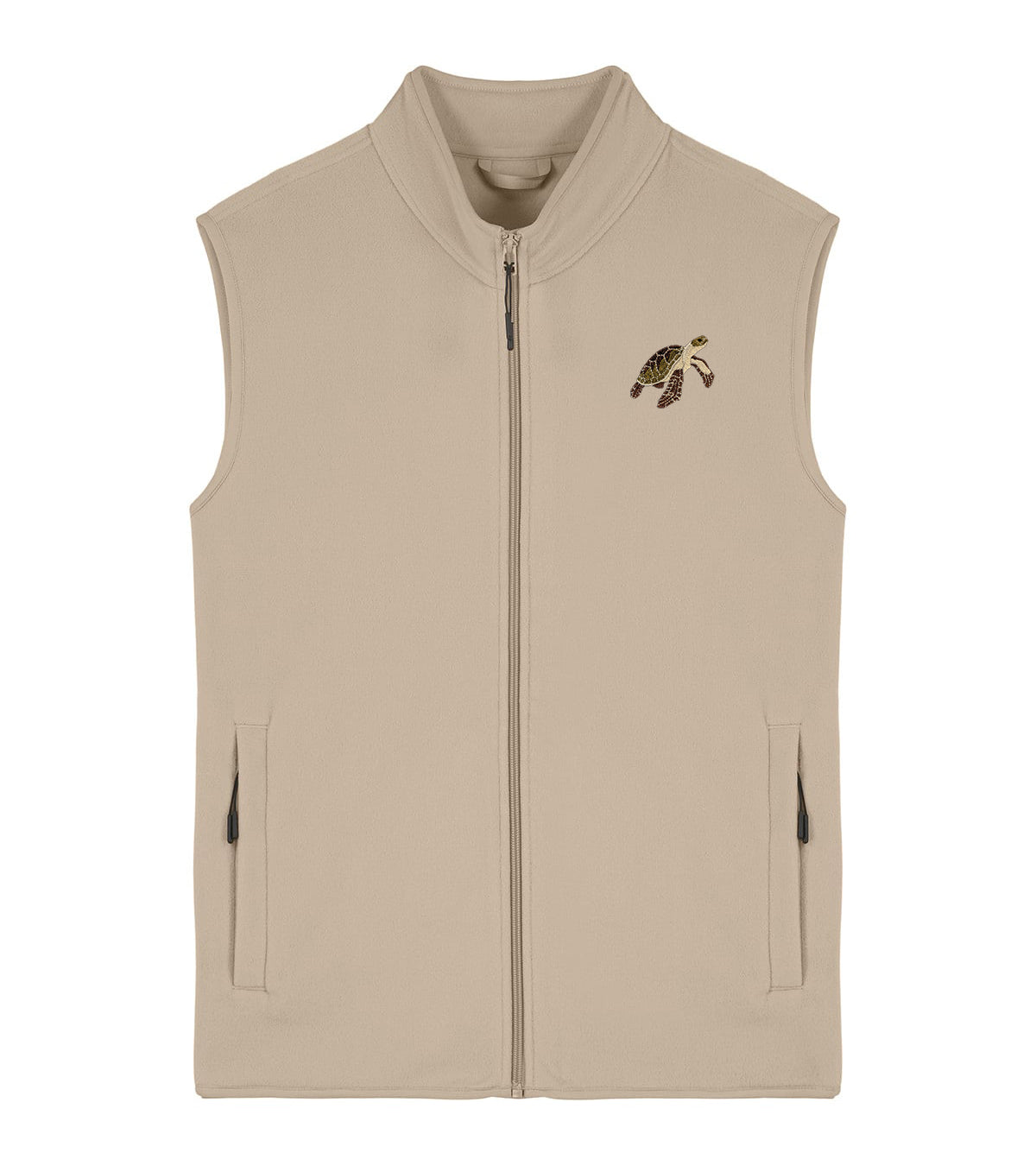 Sea Turtle Embroidered Men's Fleece Gilet Bodywarmer