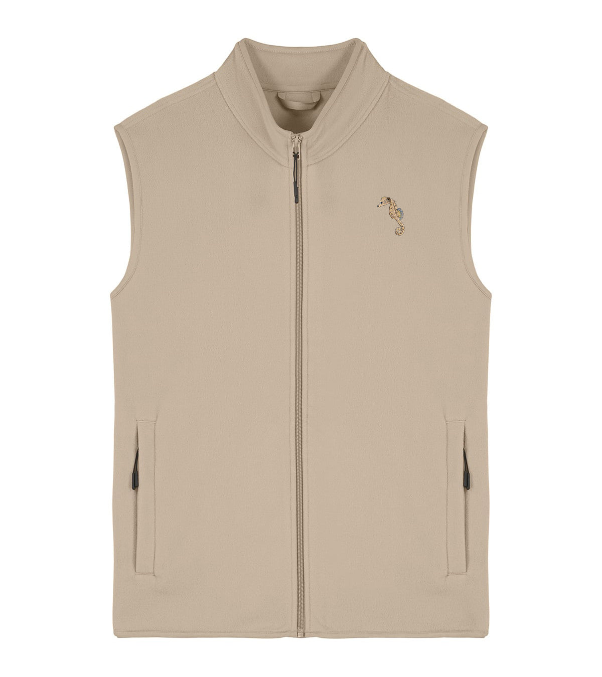 Seahorse Embroidered Men's Fleece Gilet Bodywarmer