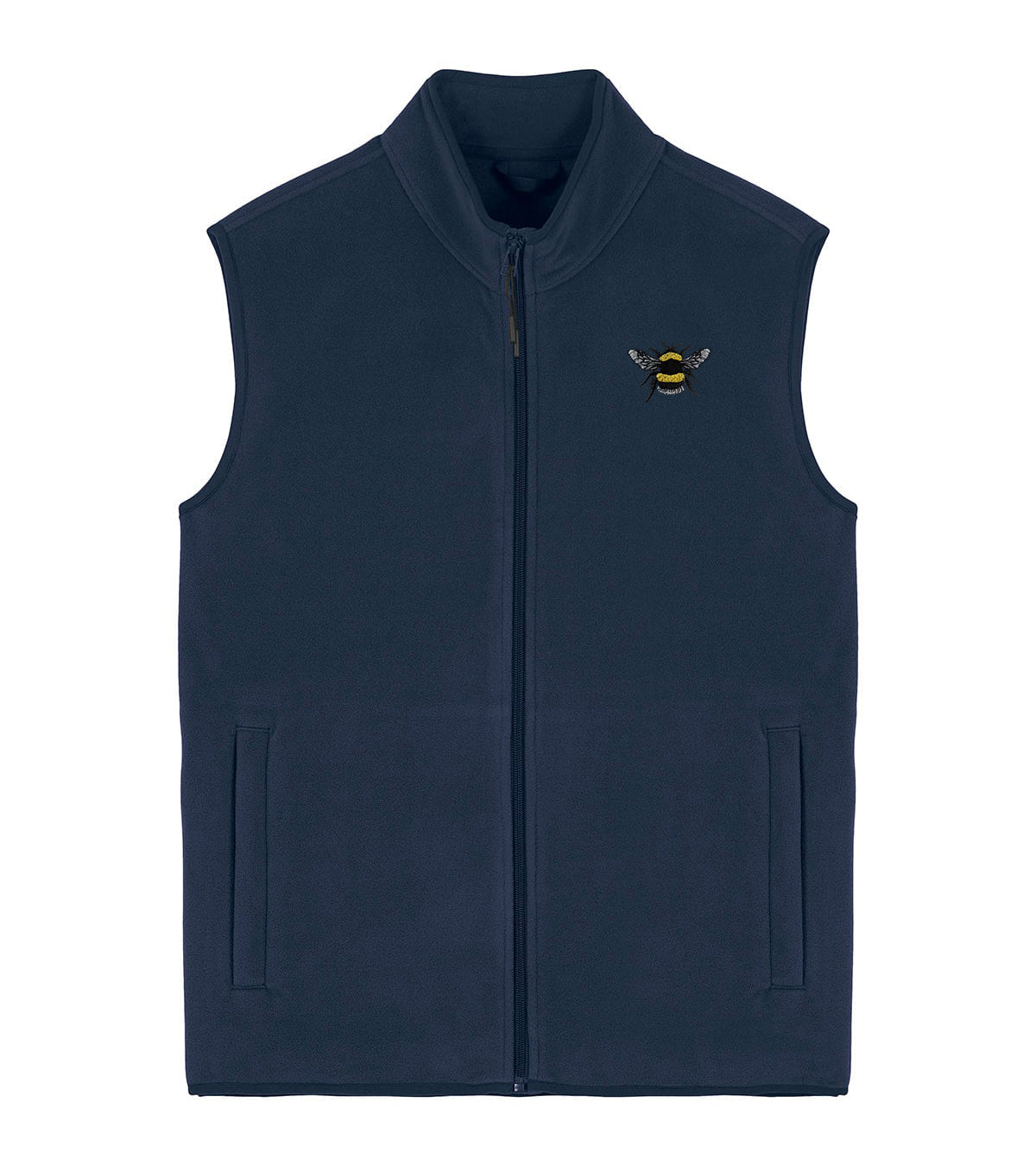 Bumblebee Embroidered Men's Fleece Gilet Bodywarmer
