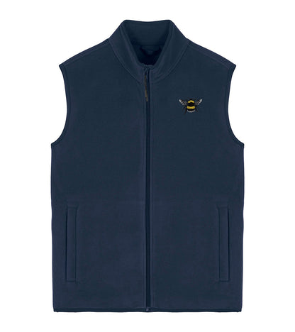Bumblebee Embroidered Men's Fleece Gilet Bodywarmer
