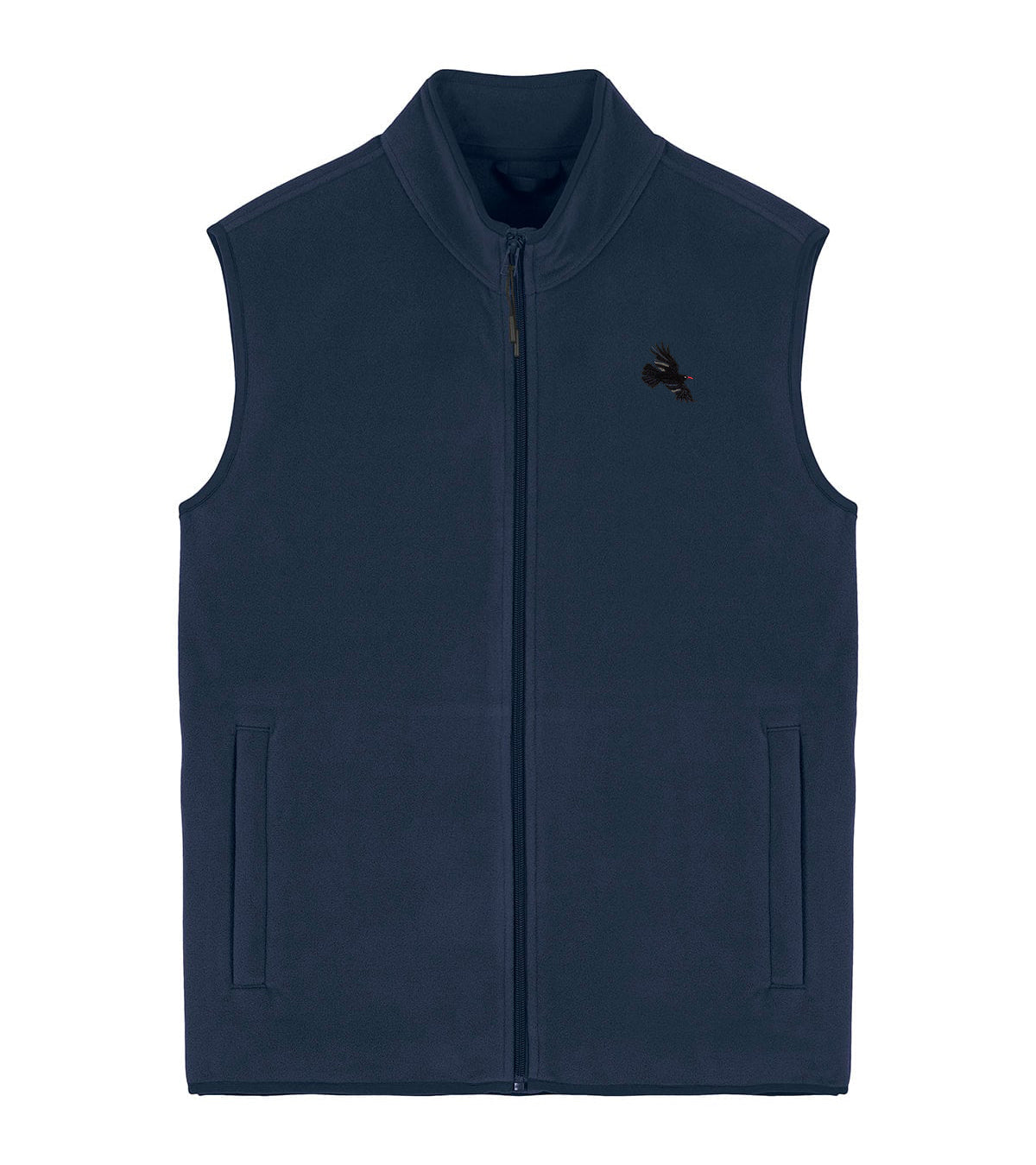 Chough Embroidered Men's Fleece Gilet Bodywarmer
