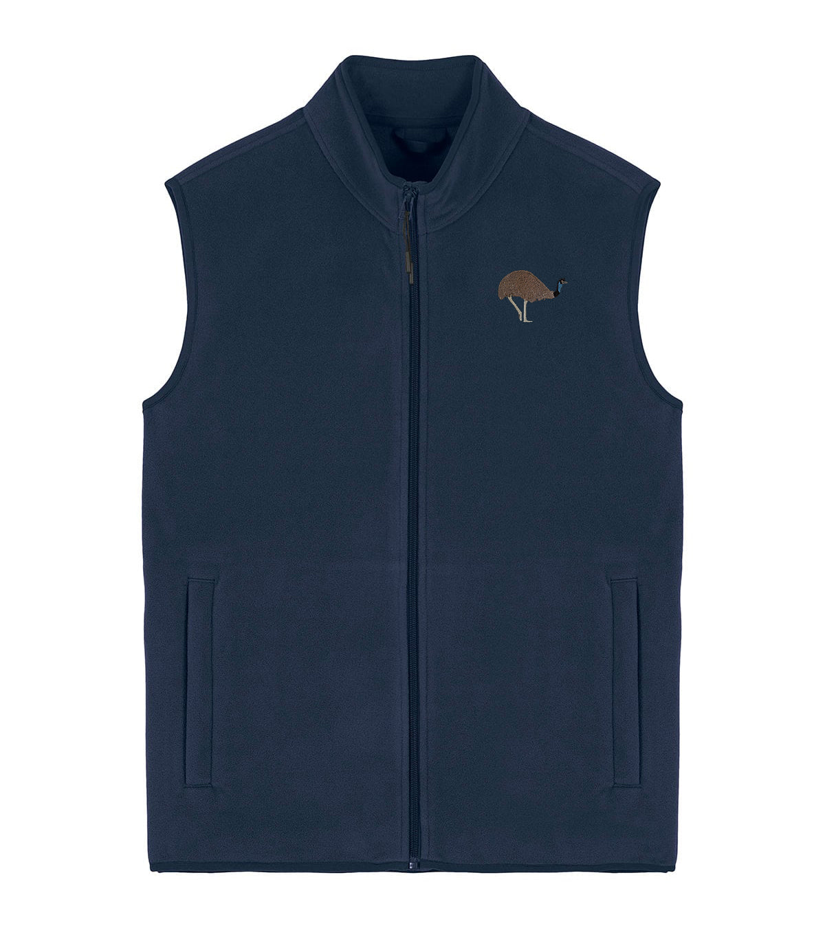 Emu Embroidered Men's Fleece Gilet Bodywarmer