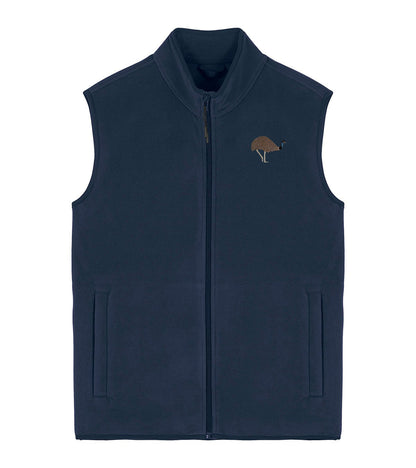 Emu Embroidered Men's Fleece Gilet Bodywarmer