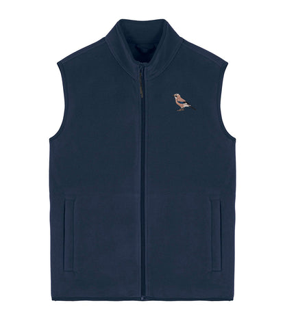 Eurasian Jay Embroidered Men's Fleece Gilet Bodywarmer
