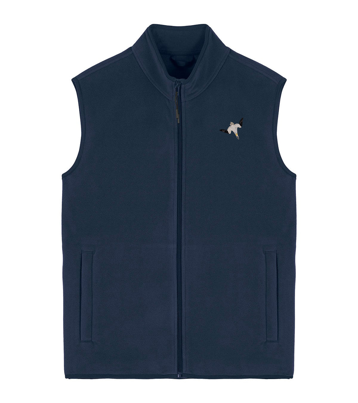 Gannet Embroidered Men's Fleece Gilet Bodywarmer