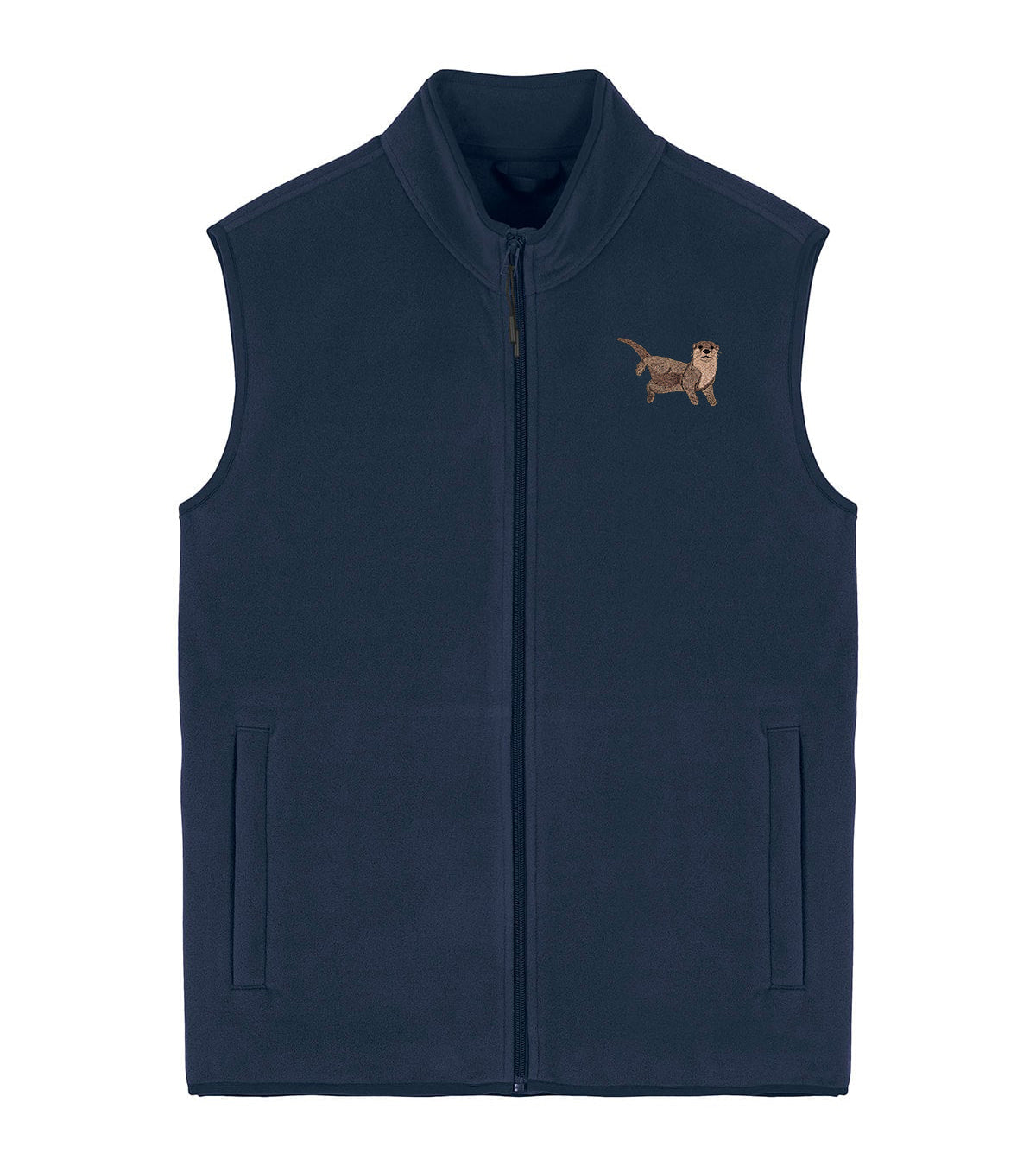 Otter Embroidered Men's Fleece Gilet Bodywarmer