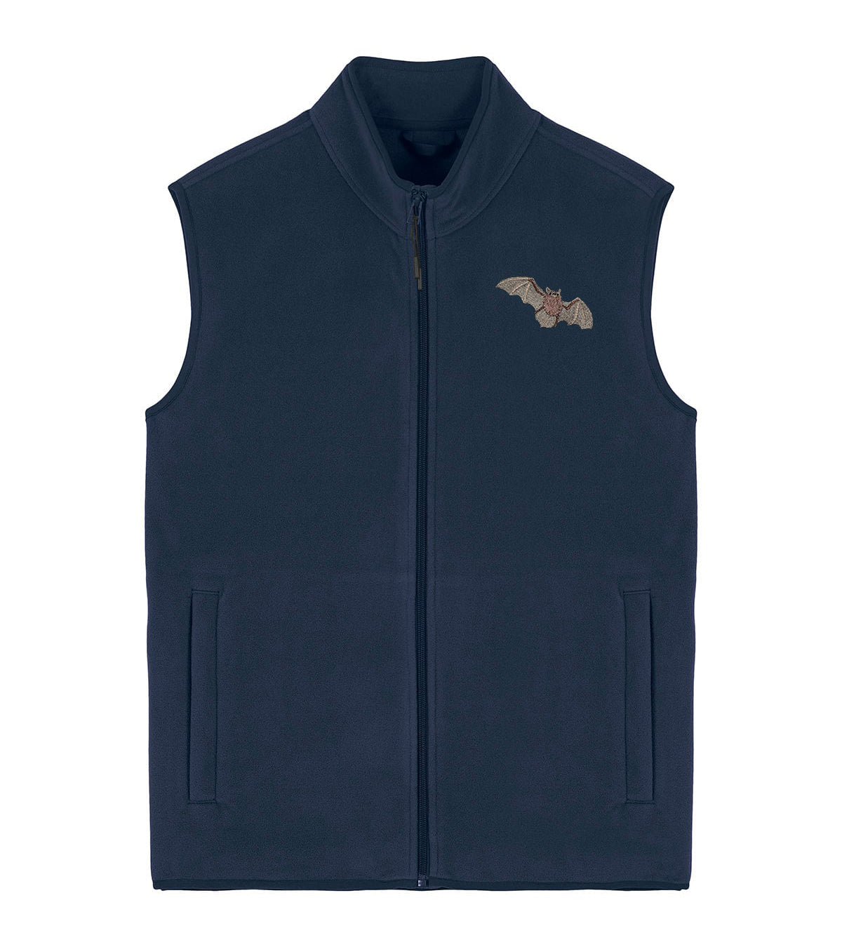 Pipistrelle Bat Embroidered Men's Fleece Gilet Bodywarmer