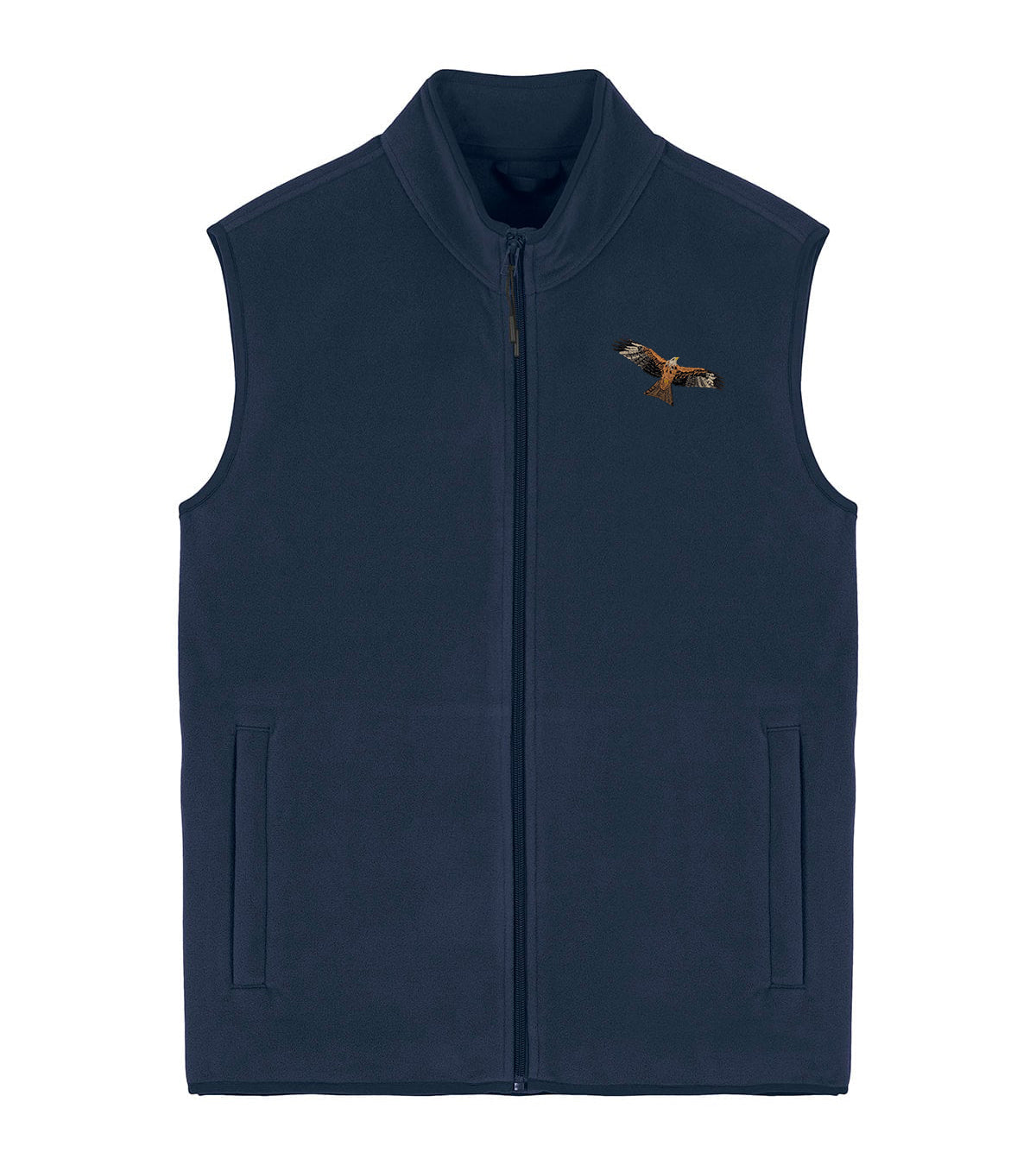 Red Kite Embroidered Men's Fleece Gilet Bodywarmer
