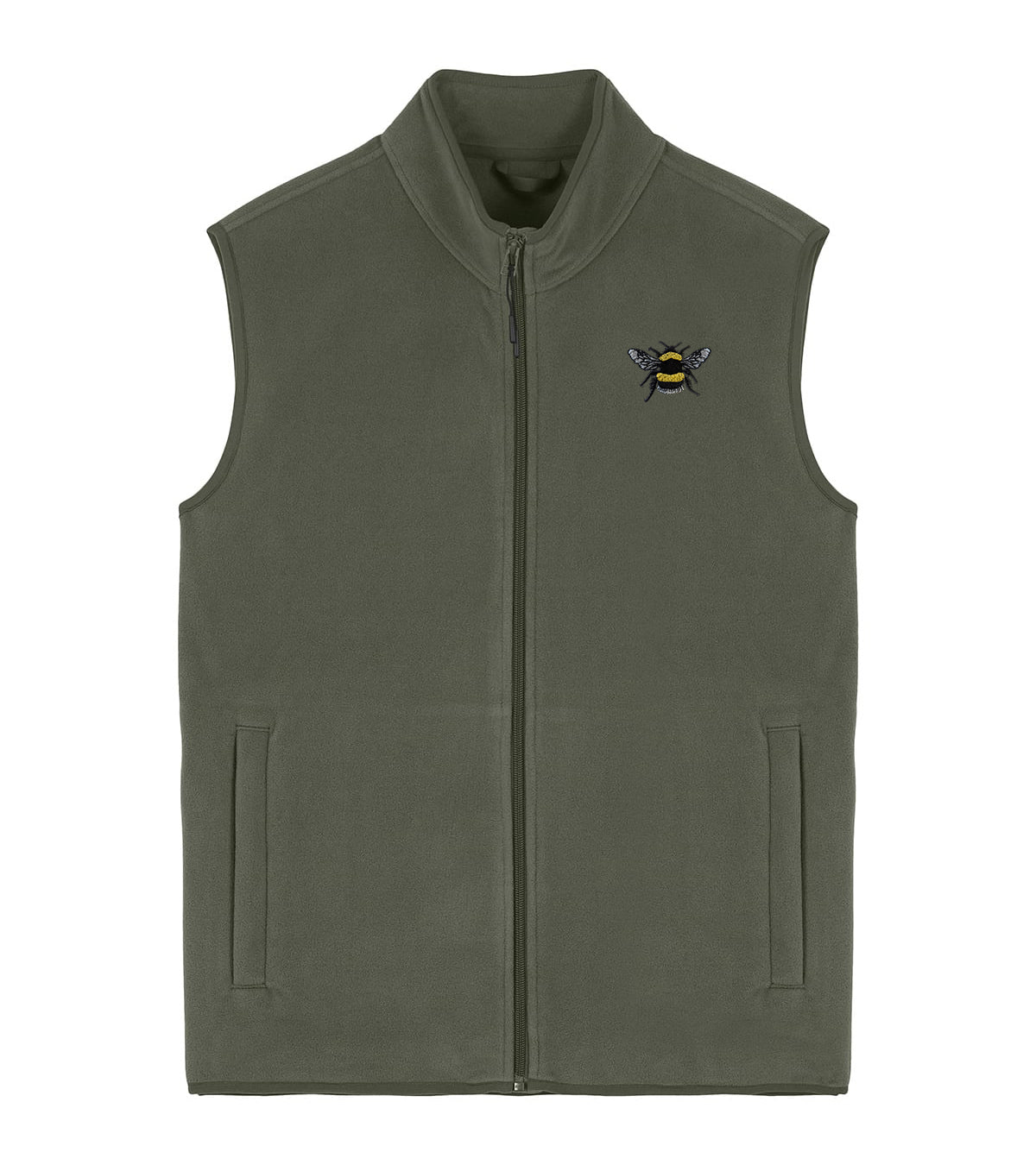Bumblebee Embroidered Men's Fleece Gilet Bodywarmer