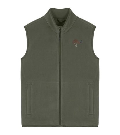 Emu Embroidered Men's Fleece Gilet Bodywarmer