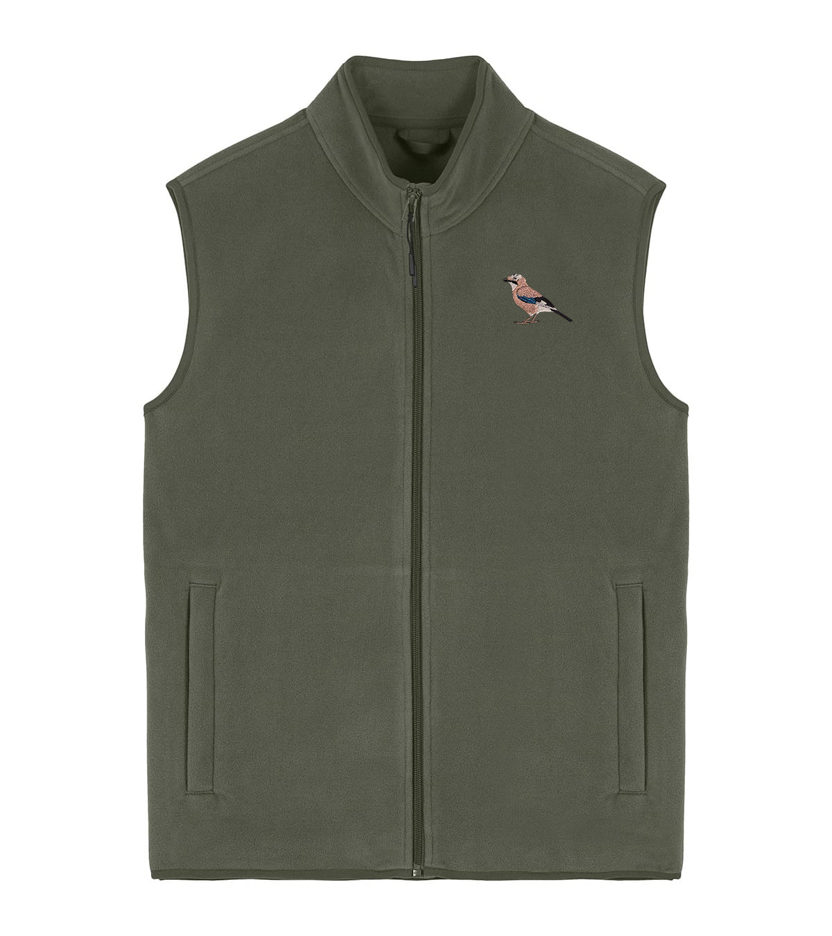 Eurasian Jay Embroidered Men's Fleece Gilet Bodywarmer