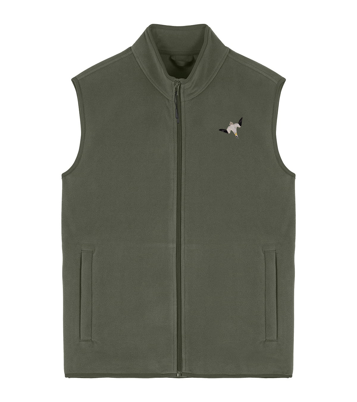 Gannet Embroidered Men's Fleece Gilet Bodywarmer