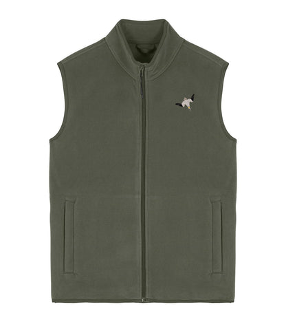 Gannet Embroidered Men's Fleece Gilet Bodywarmer