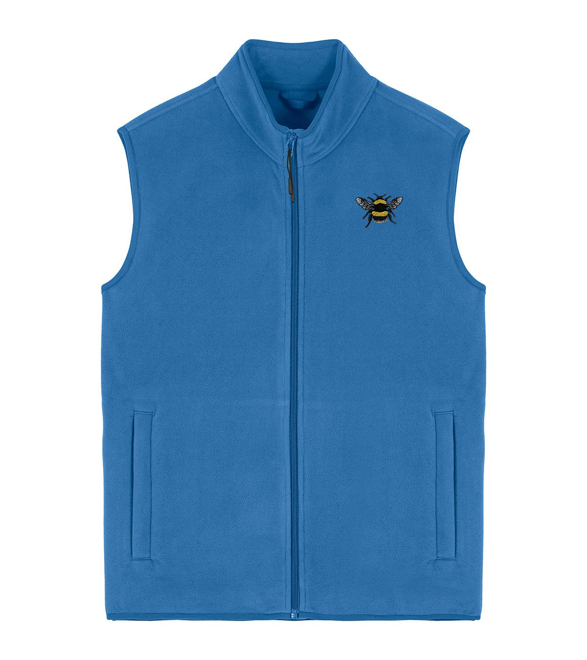 Bumblebee Embroidered Men's Fleece Gilet Bodywarmer