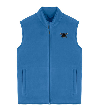 Bumblebee Embroidered Men's Fleece Gilet Bodywarmer