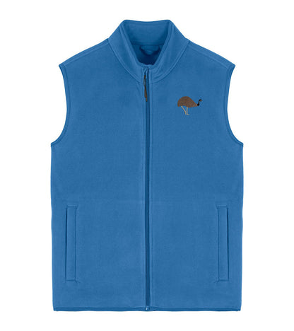 Emu Embroidered Men's Fleece Gilet Bodywarmer