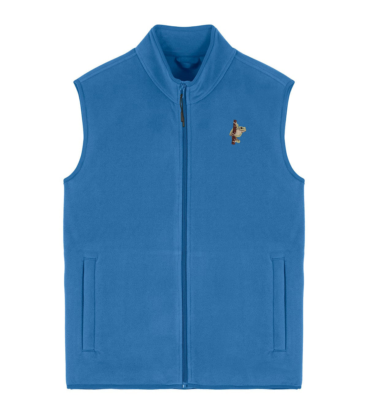 European Tree Frog Embroidered Men's Fleece Gilet Bodywarmer