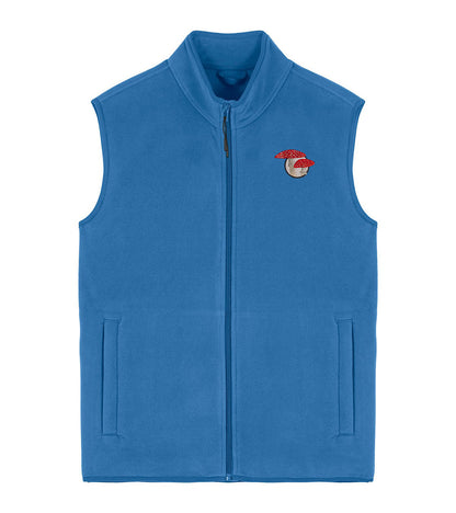 Fly Agaric Mushroom Embroidered Men's Fleece Gilet Bodywarmer