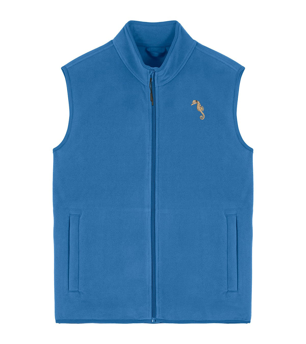 Seahorse Embroidered Men's Fleece Gilet Bodywarmer