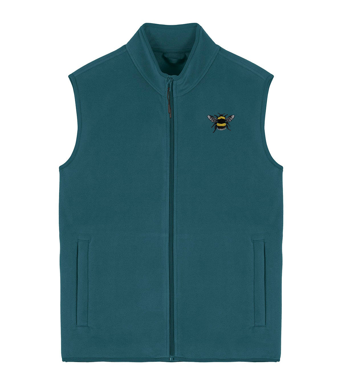 Bumblebee Embroidered Men's Fleece Gilet Bodywarmer