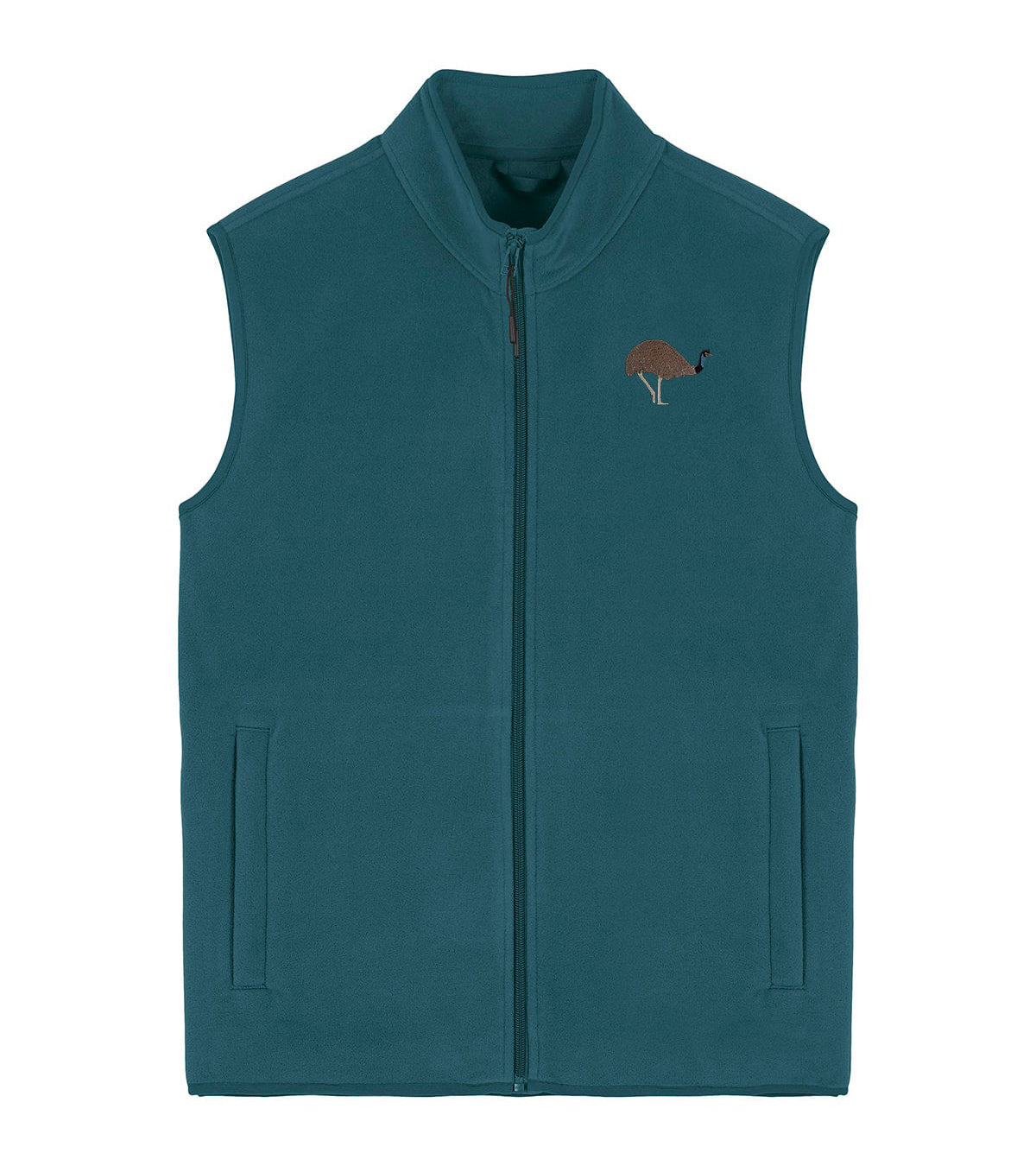Emu Embroidered Men's Fleece Gilet Bodywarmer