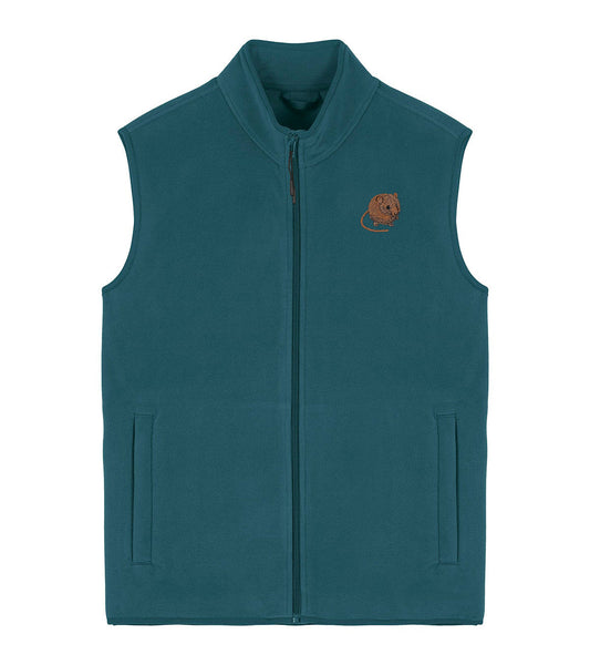Harvest Mouse Embroidered Men's Fleece Gilet Bodywarmer
