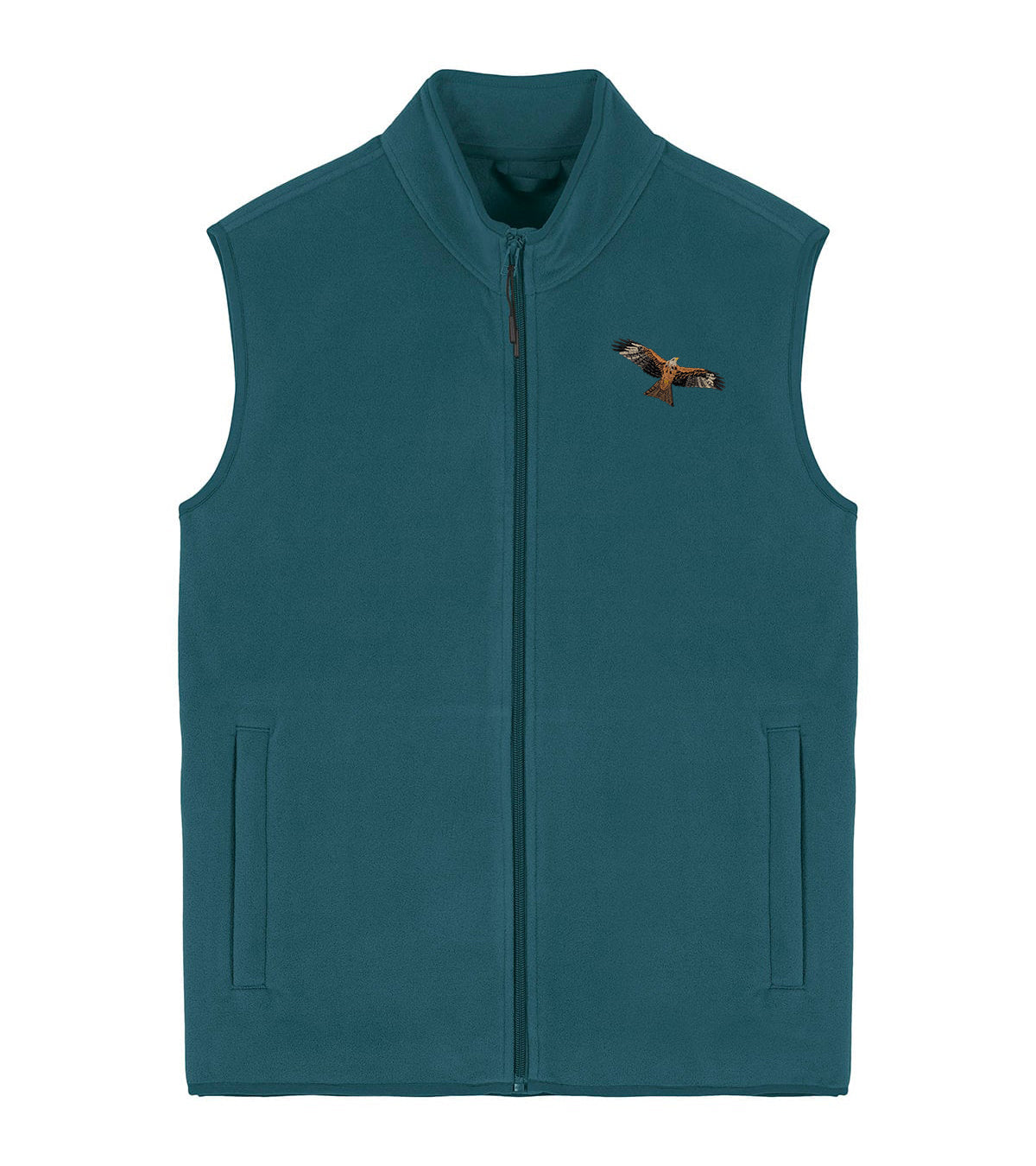 Red Kite Embroidered Men's Fleece Gilet Bodywarmer