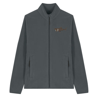 Basking Shark Embroidered Women's Fleece Jacket