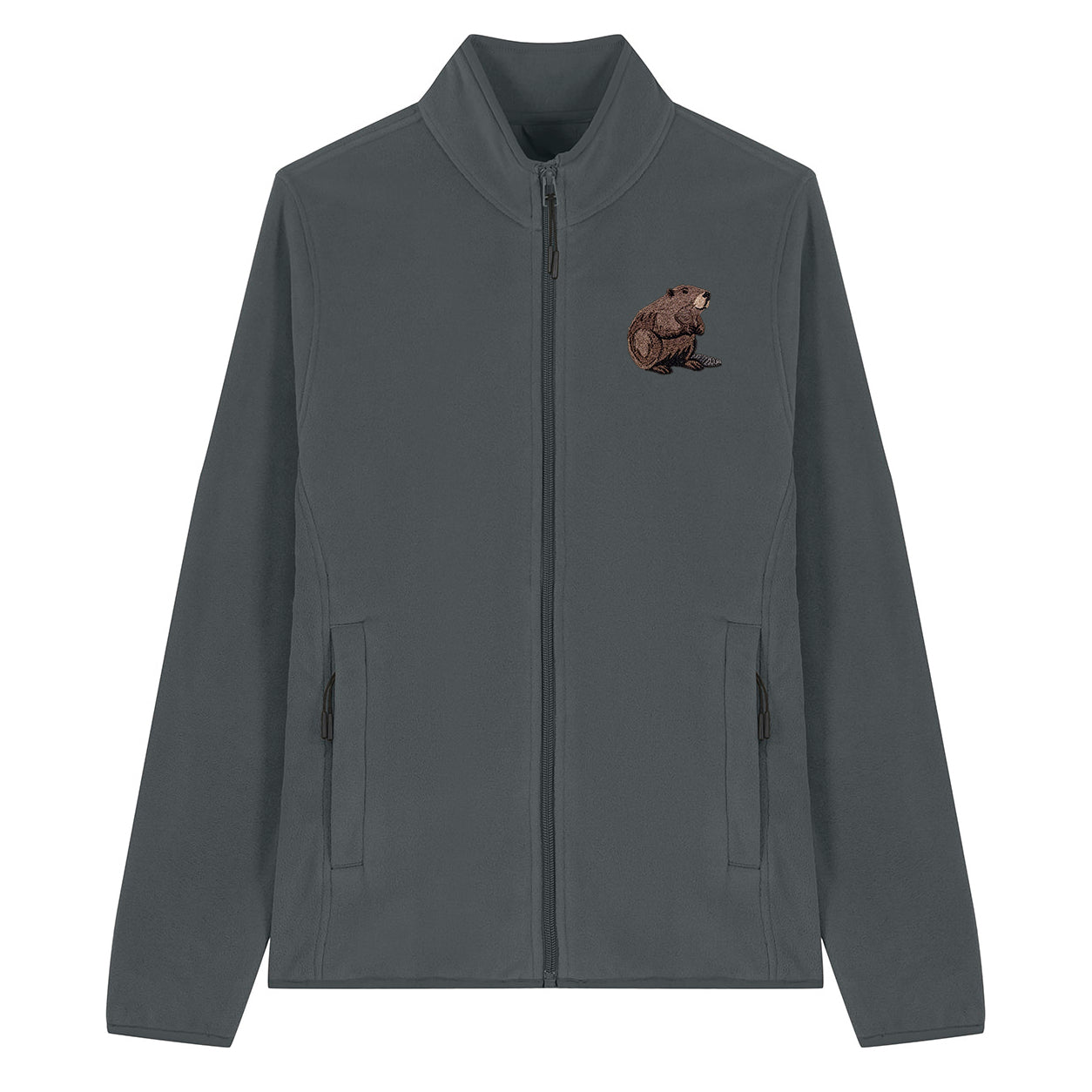 Beaver Embroidered Women's Fleece Jacket