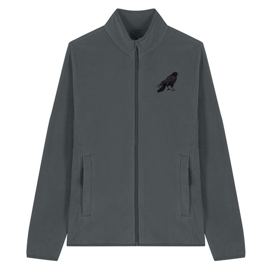 Crow Embroidered Women's Fleece Jacket