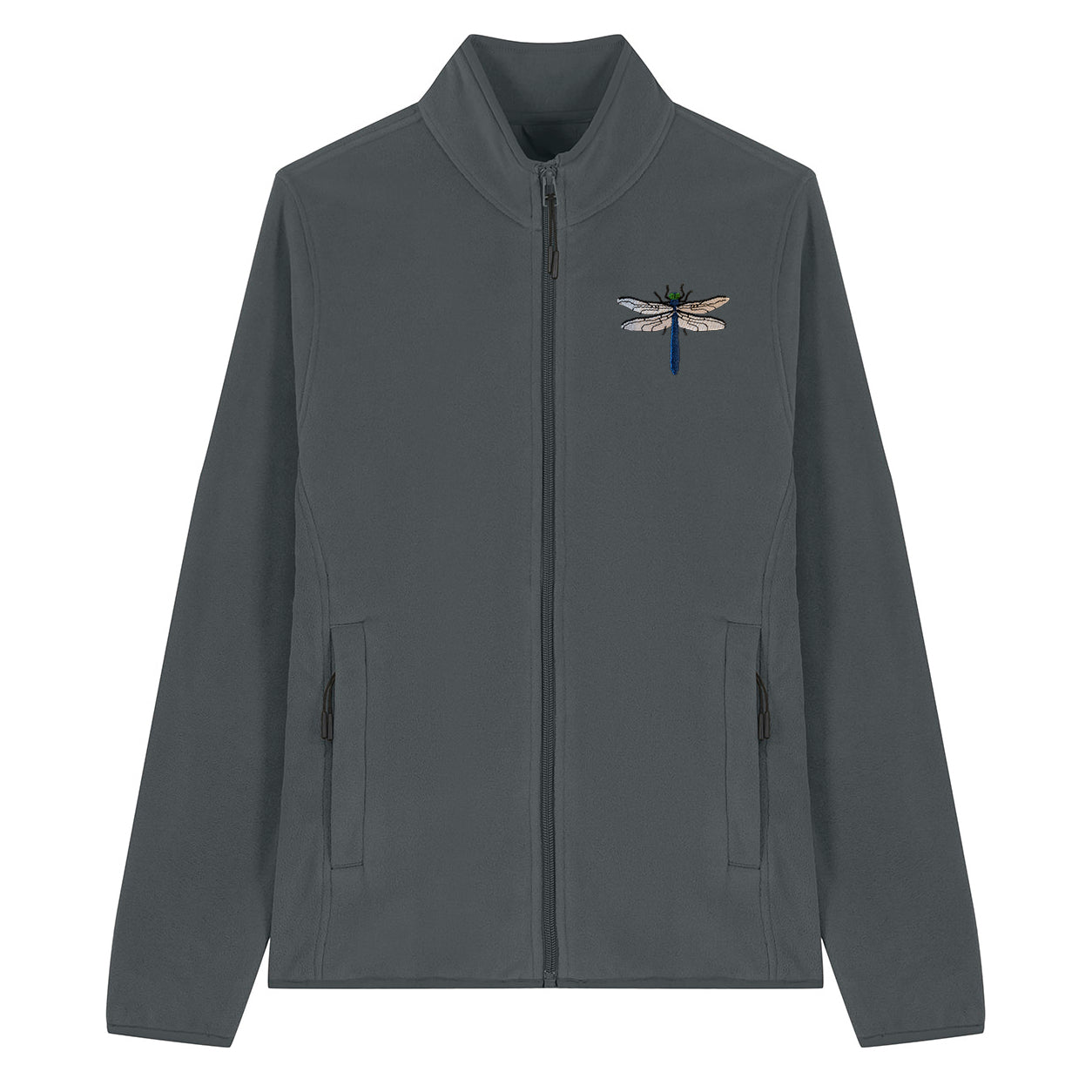 Dragonfly Embroidered Women's Fleece Jacket