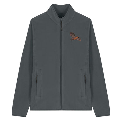 Fruit Bat Embroidered Women's Fleece Jacket