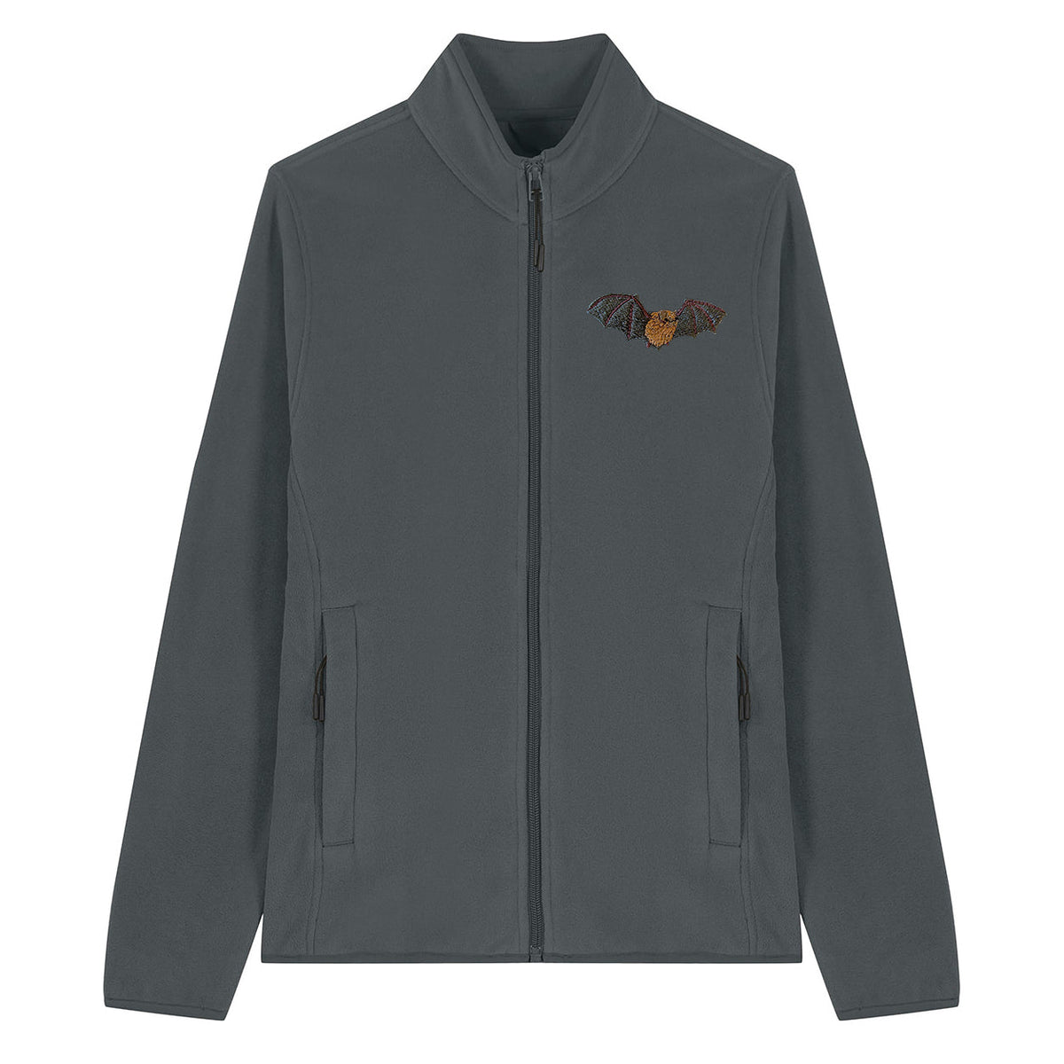 Noctule Bat Embroidered Women's Fleece Jacket