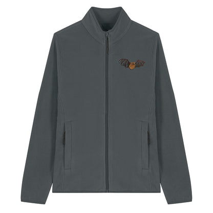 Noctule Bat Embroidered Women's Fleece Jacket