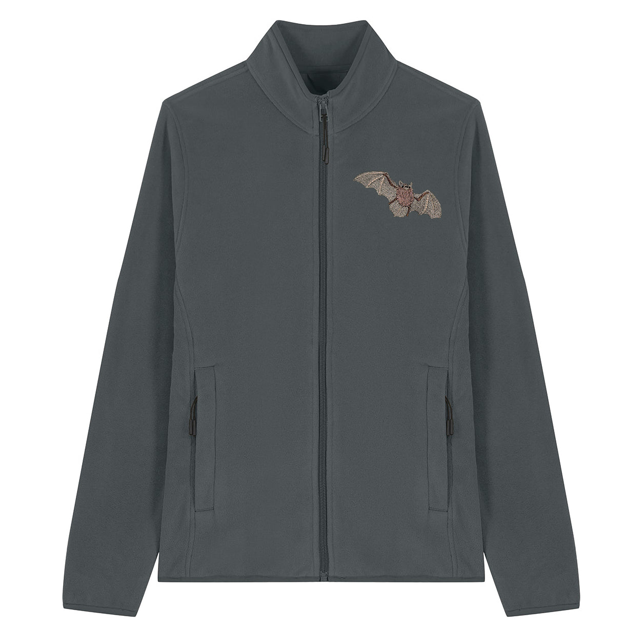 Pipistrelle Bat Embroidered Women's Fleece Jacket