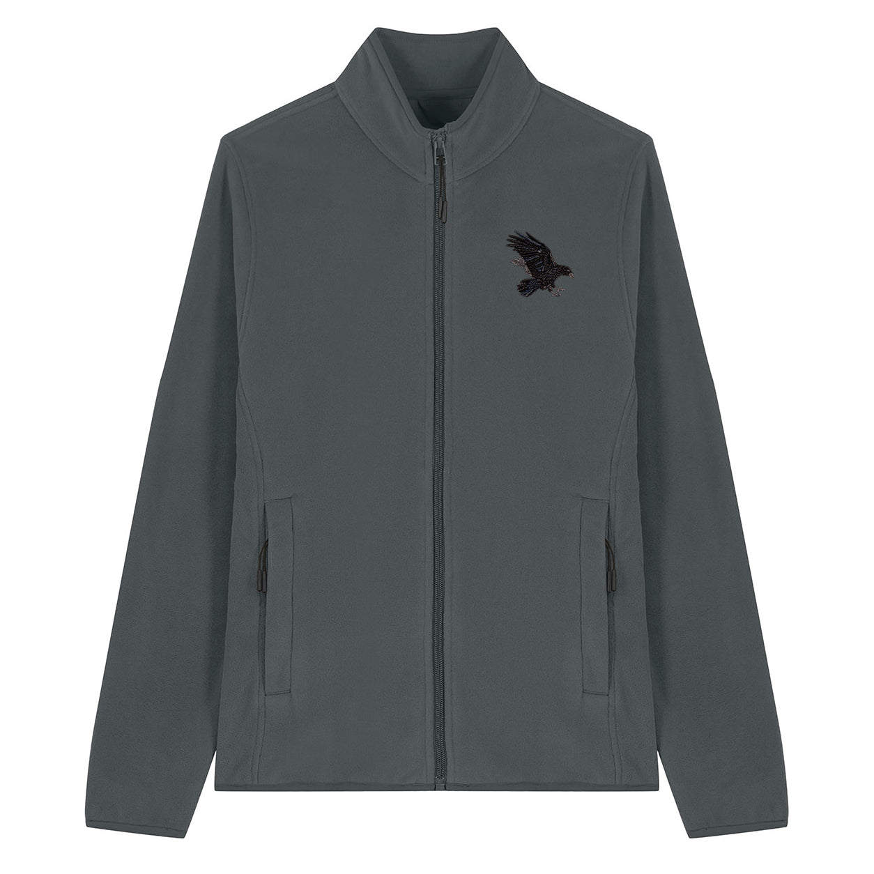Raven Embroidered Women's Fleece Jacket
