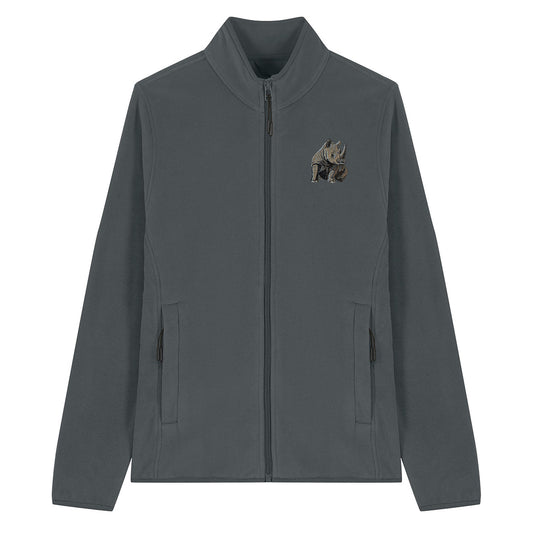 Rhino Embroidered Women's Fleece Jacket