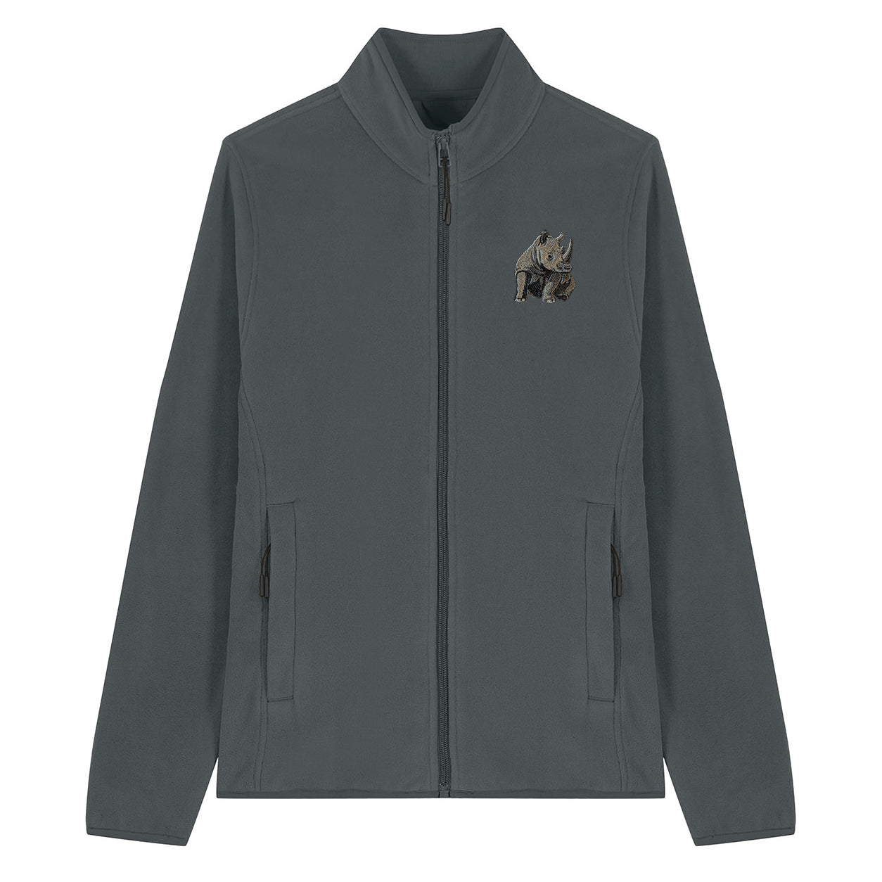 Rhino Embroidered Women's Fleece Jacket