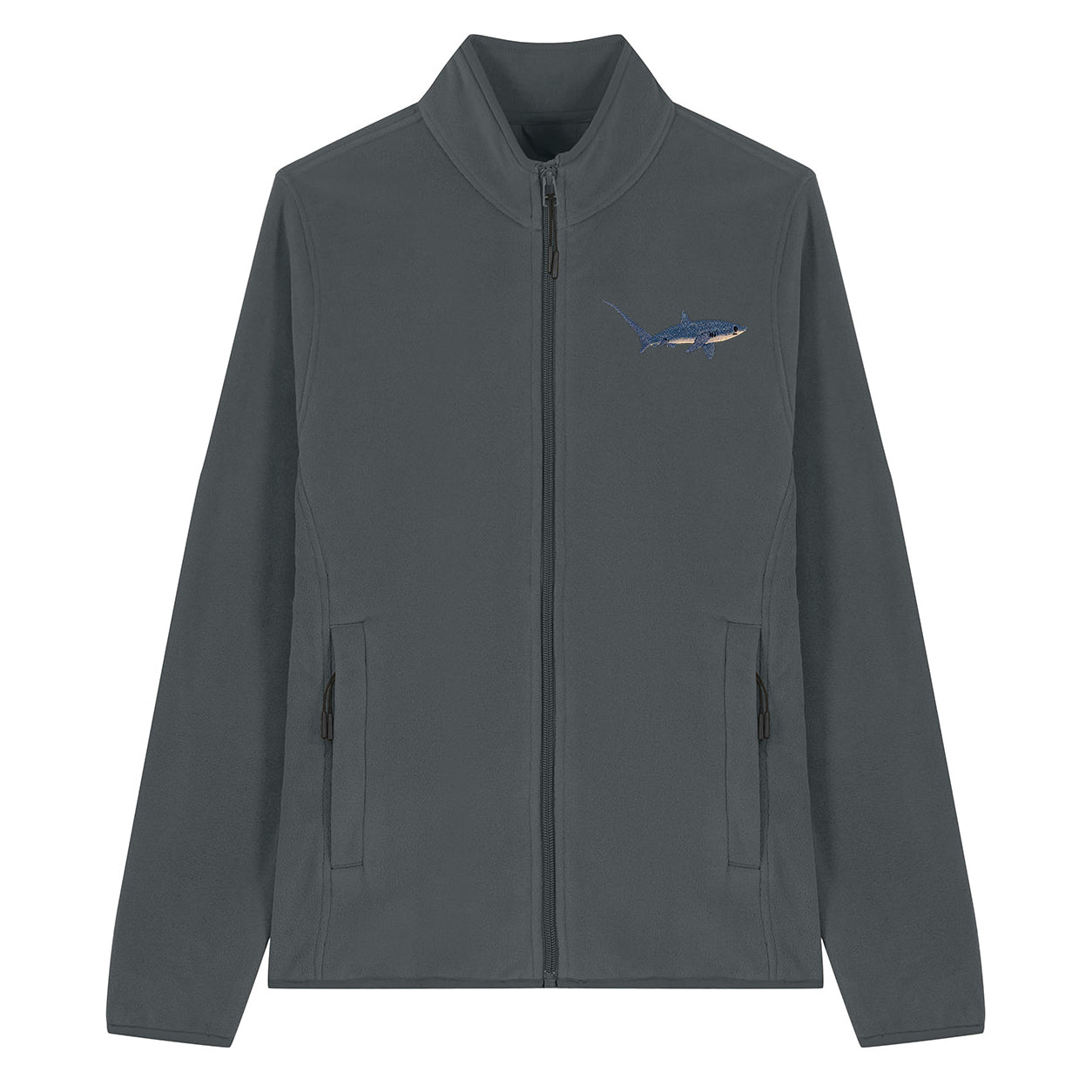 Thresher Shark Embroidered Women's Fleece Jacket