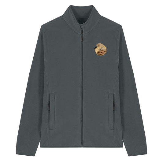 Turtledove Portrait Embroidered Women's Fleece Jacket