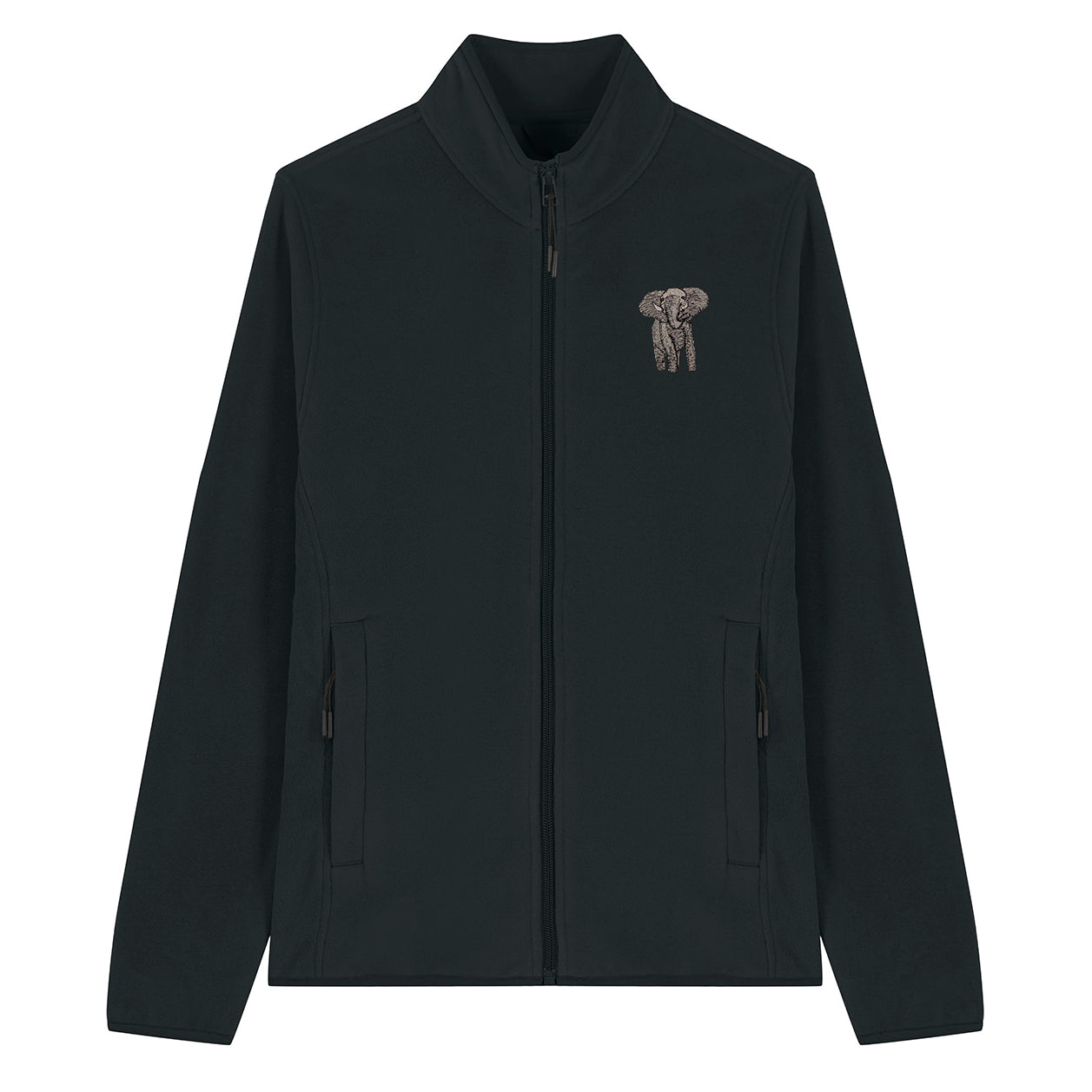 Elephant Embroidered Women's Fleece Jacket