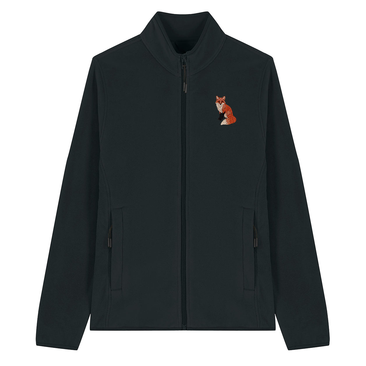 Fox Embroidered Women's Fleece Jacket
