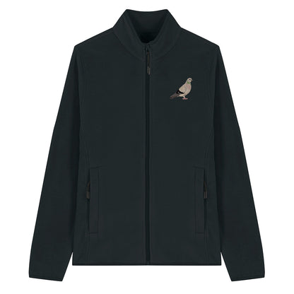 Pigeon Embroidered Women's Fleece Jacket