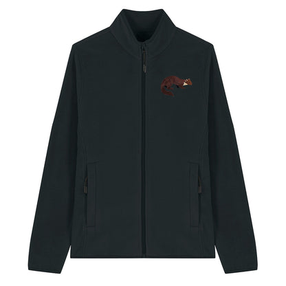 Pine Marten Embroidered Women's Fleece Jacket