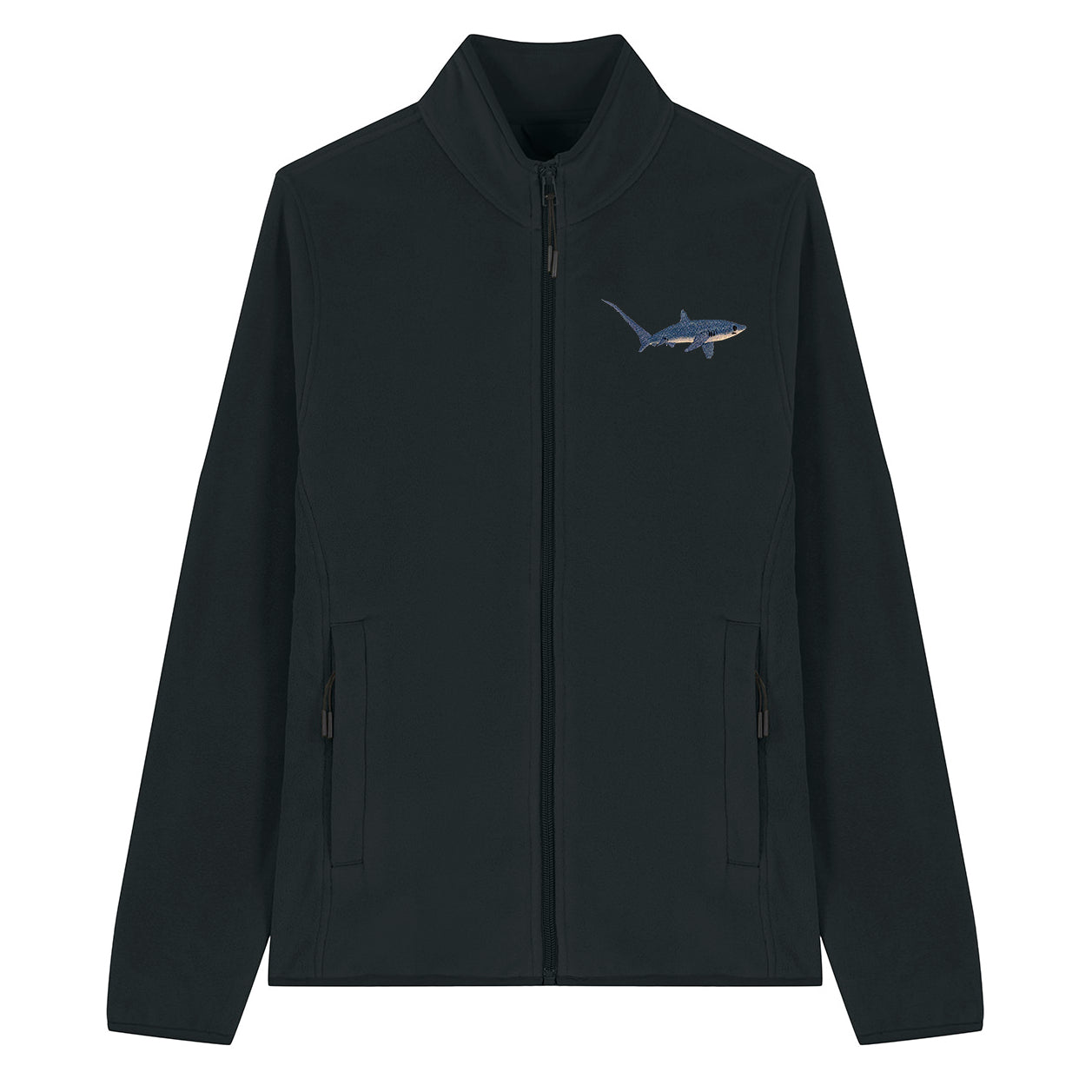 Thresher Shark Embroidered Women's Fleece Jacket