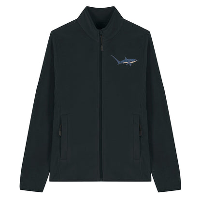 Thresher Shark Embroidered Women's Fleece Jacket
