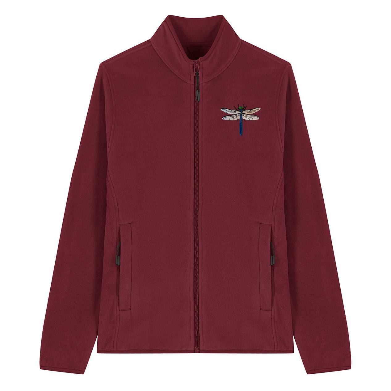 Dragonfly Embroidered Women's Fleece Jacket