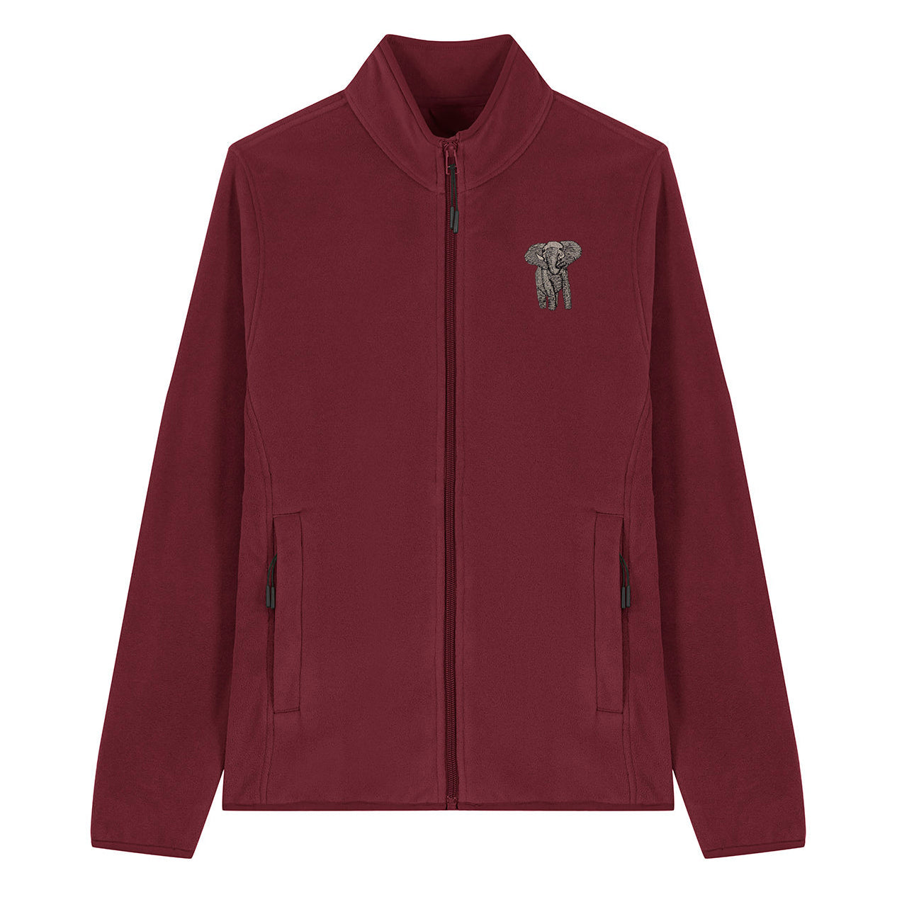 Elephant Embroidered Women's Fleece Jacket